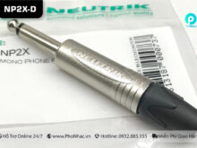 Jack âm thanh Neutrik NP2X-D - Jack 6 ly mono chân trắng