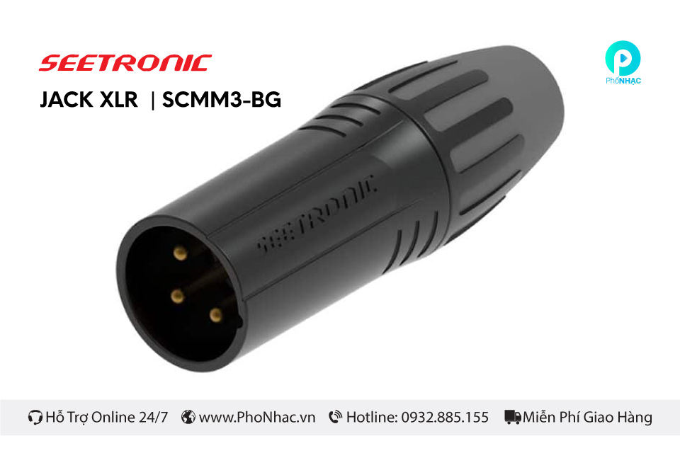 Jack XLR Seetronic SCMM3-BG | Jack canon