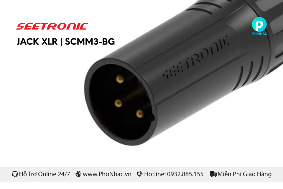 Jack XLR Seetronic SCMM3-BG | Jack canon - Ảnh 2