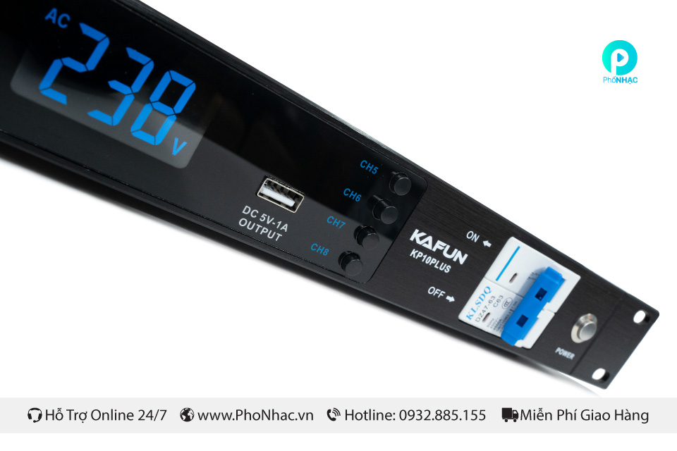 Quản Lý Nguồn KAFUN KP10 PLUS - Tích hợp lọc nguồn EMI - Ảnh 10