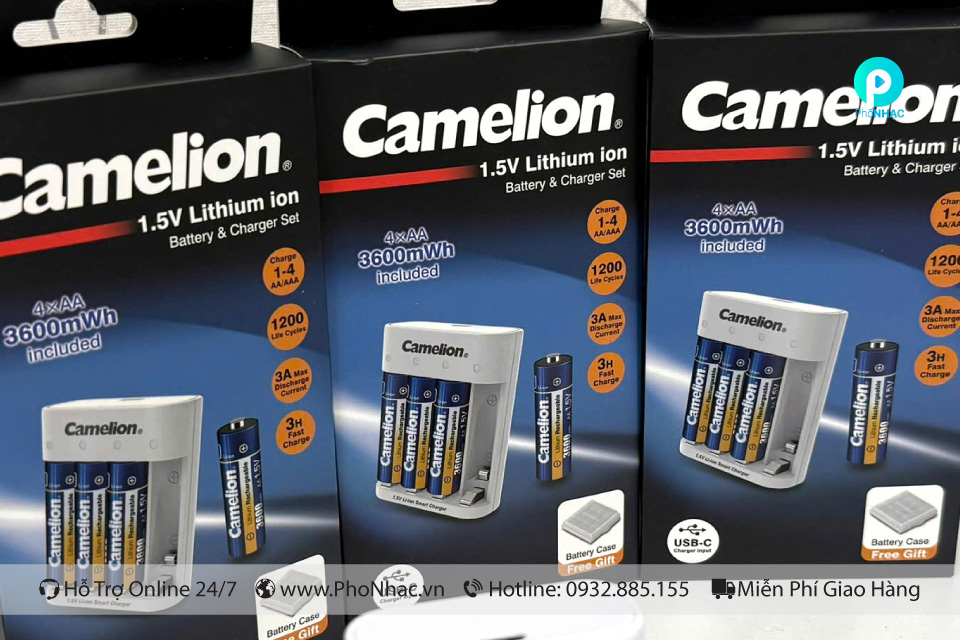 Pin Lithium Camelion LBC-4L36 1.5V kèm sạc USB-C – hàng chính hãng - Ảnh 2