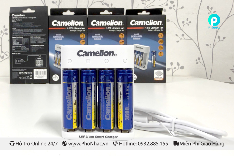 Pin Lithium Camelion LBC-4L36 1.5V kèm sạc USB-C – hàng chính hãng - Ảnh 3