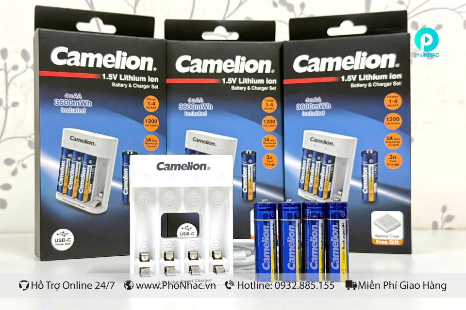 Pin Lithium Camelion LBC-4L36 1.5V kèm sạc USB-C – hàng chính hãng - Ảnh 5